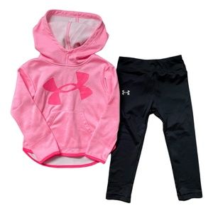 ❌SOLD❌ EUC Girls 3T Under Armour Hoodie and Pant Set